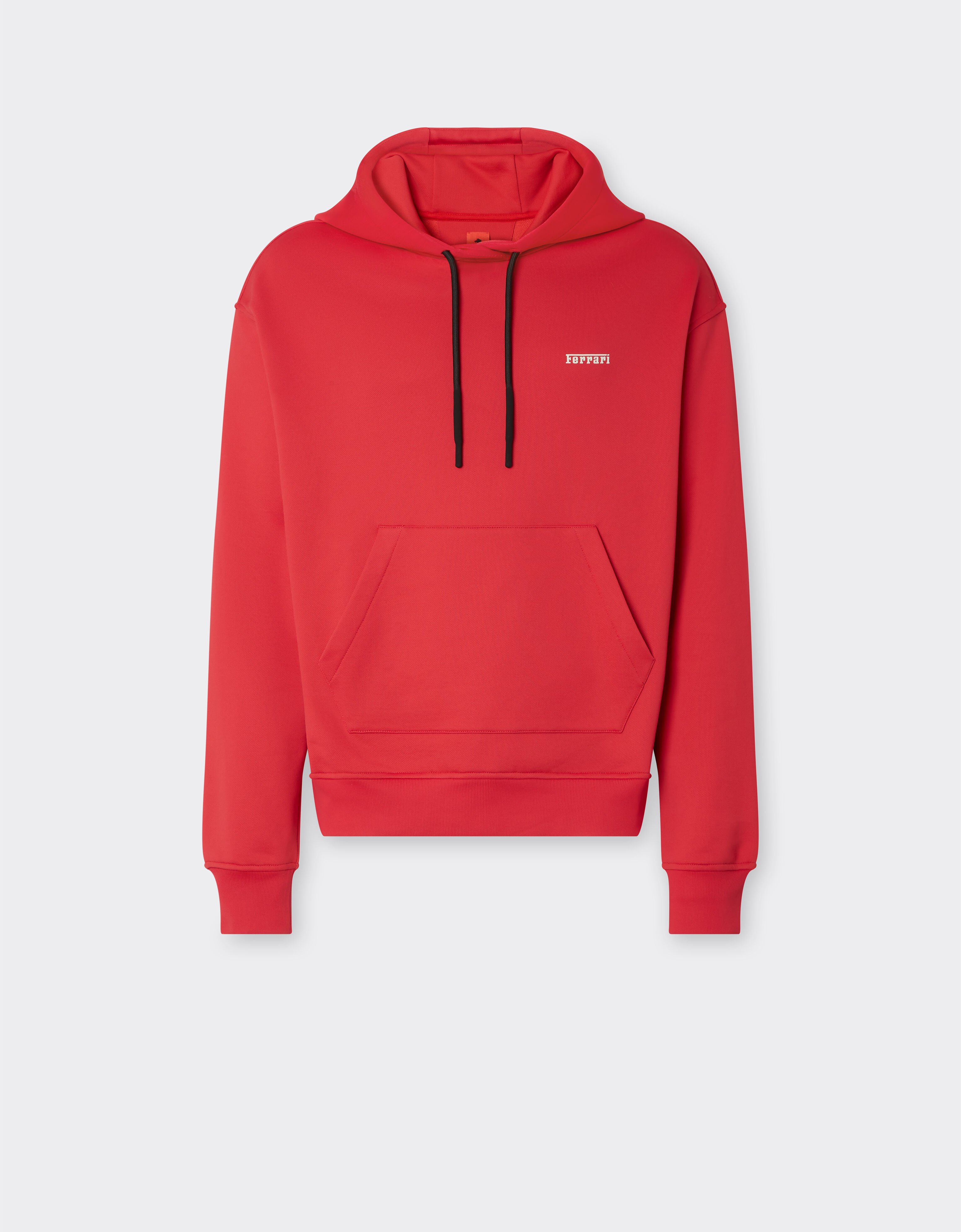 Ferrari Sweatshirt in technical fabric with Ferrari logo Racing red 48283f