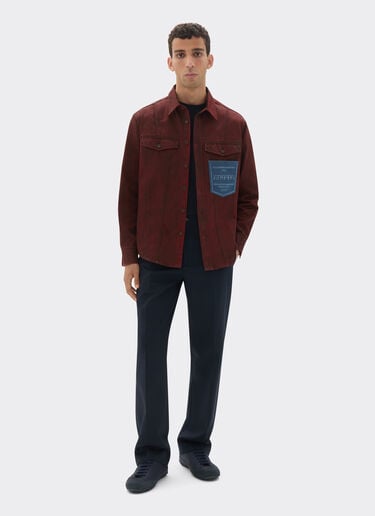 Reconditioned by Ferrari cotton overshirt jacket Ferrari Reconditioned by Ferrari cotton overshirt jacket Burgundy 49999f