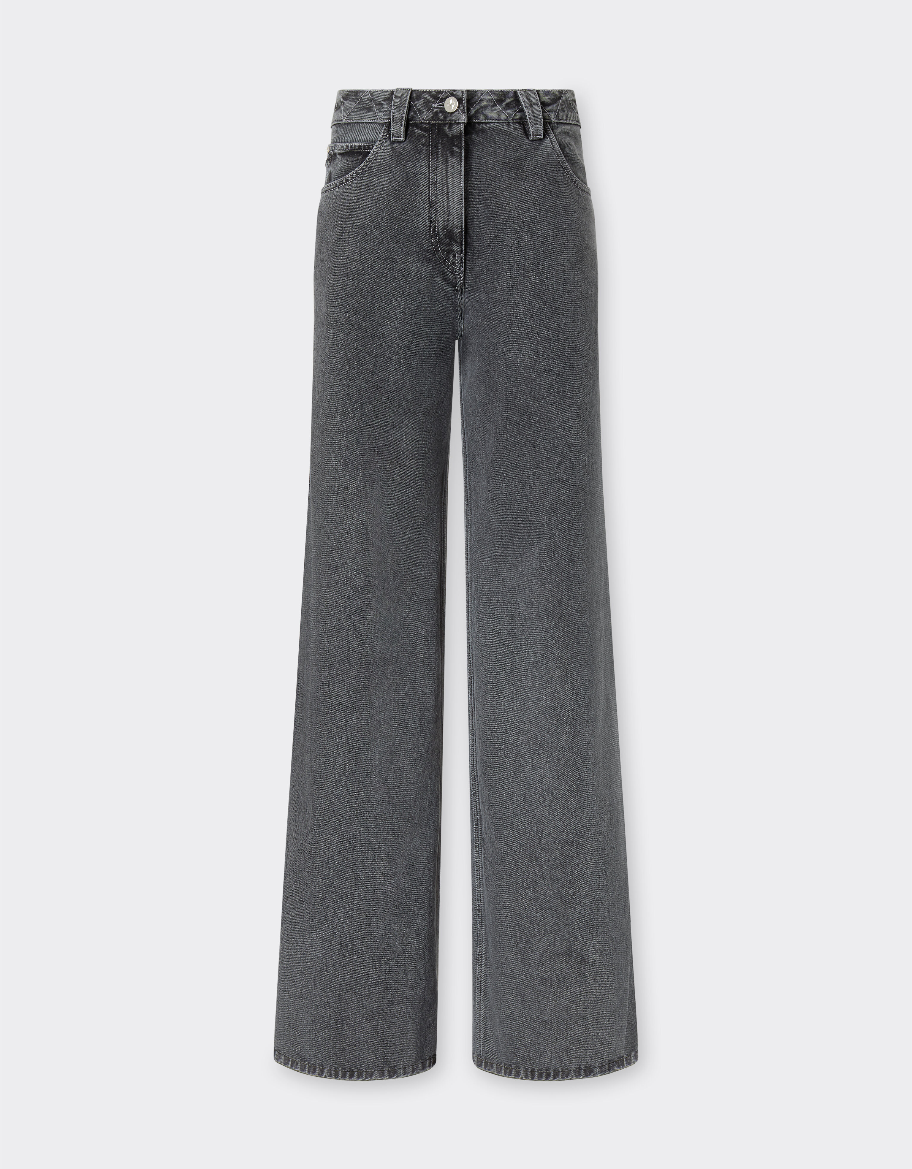 Ferrari Dark marbled denim trousers Granite Gray 49946f