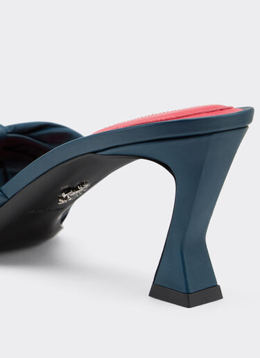 Leather sandal with knotted pattern Ferrari Leather sandal with knotted pattern Peacock 22727f
