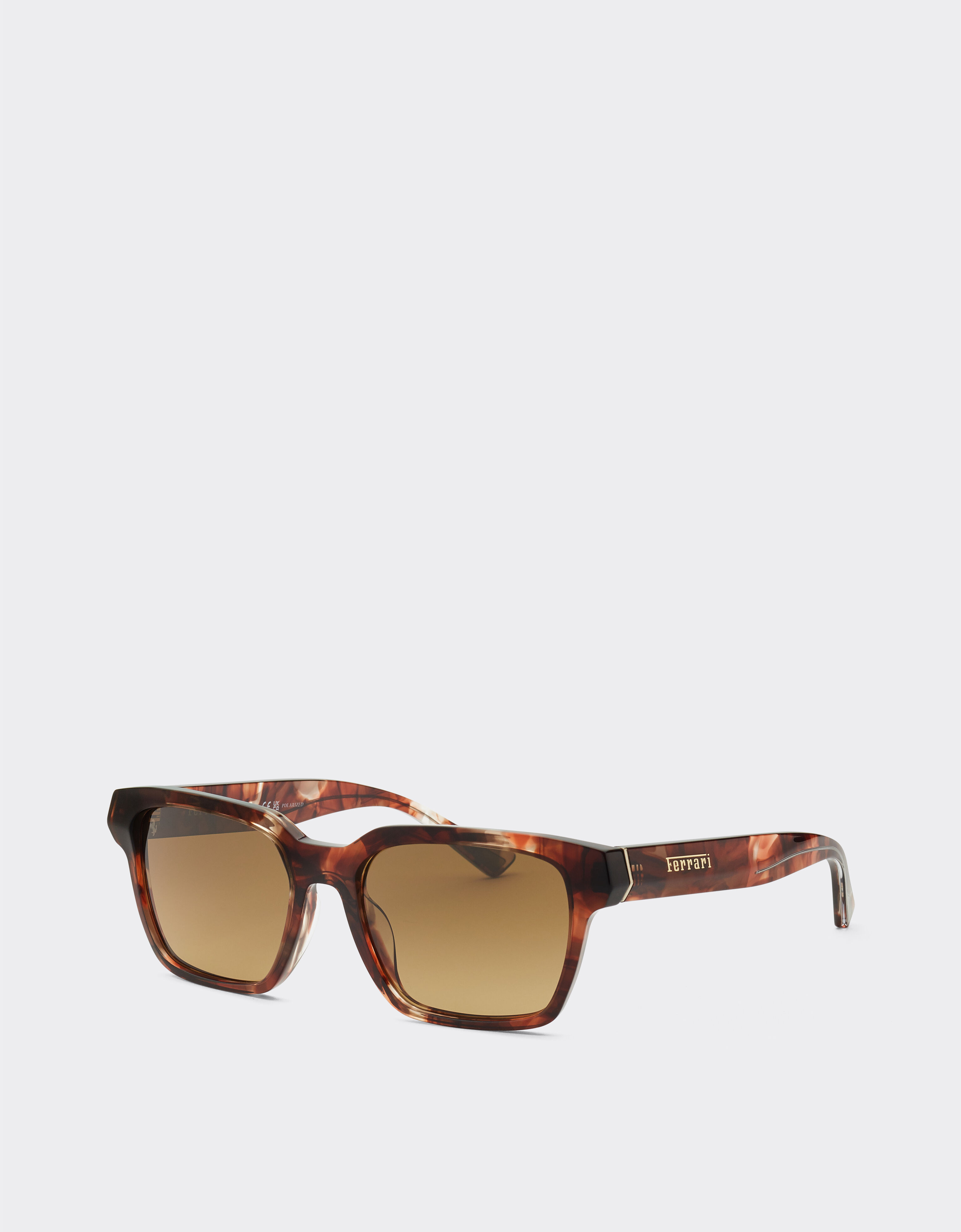 Ferrari Ferrari sunglasses in Havana acetate with polarised brown gradient lenses Beige F1546f