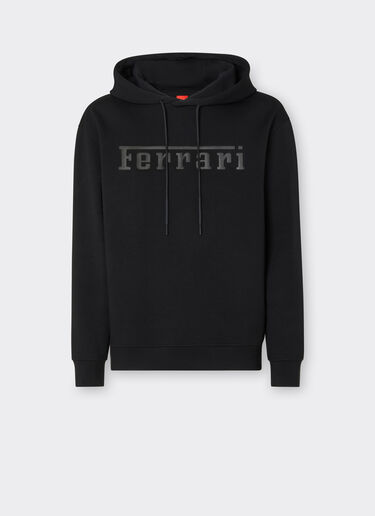 Ferrari Sweatshirt aus Scuba-Gewebe mit Ferrari-Logo in Kontrastoptik Schwarz 47819f