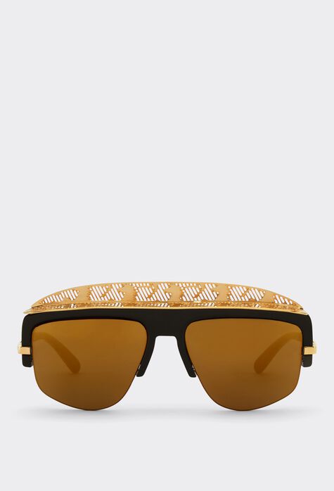 Ferrari Ferrari sunglasses with gold mirror lens Black F1199f