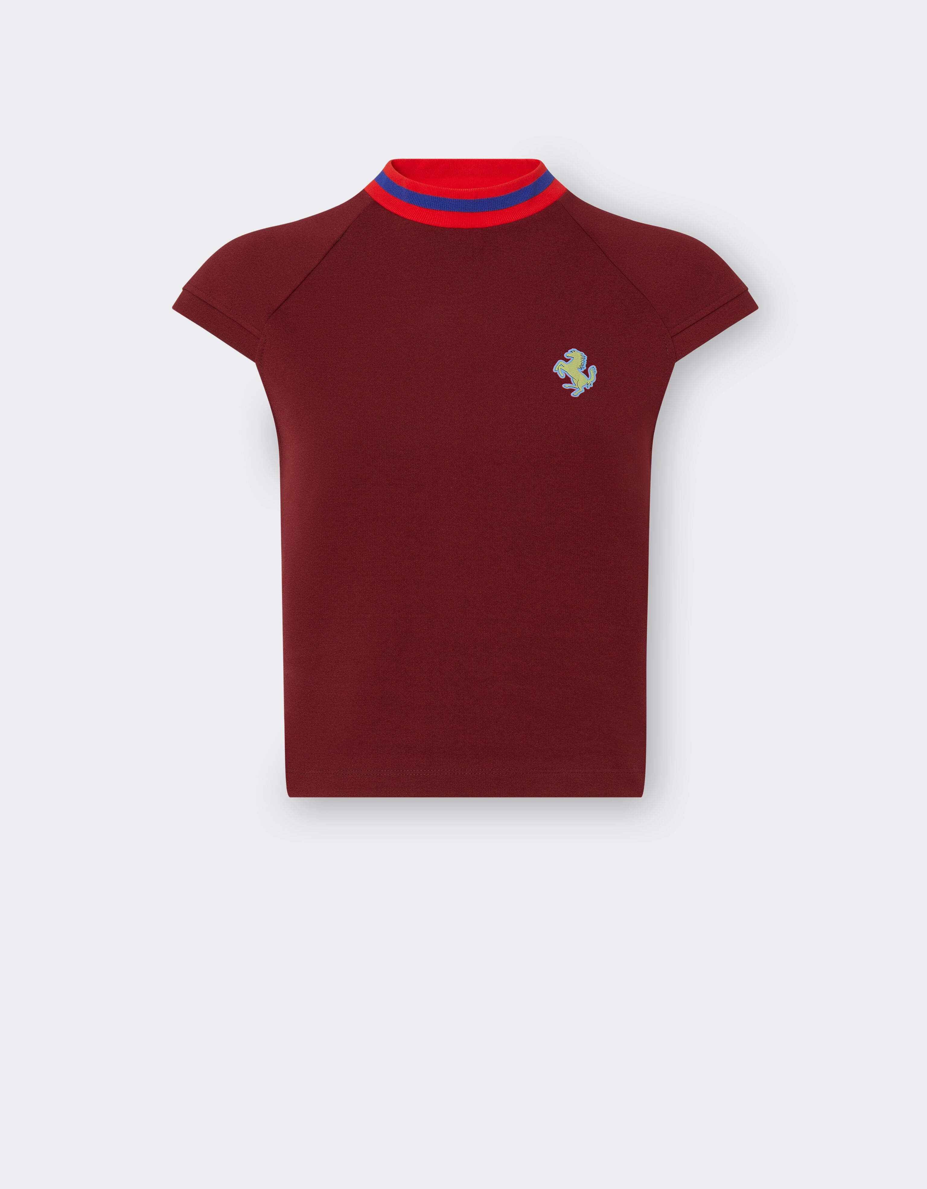 Ferrari 法拉利徽标 T 恤 酒红色 48306f