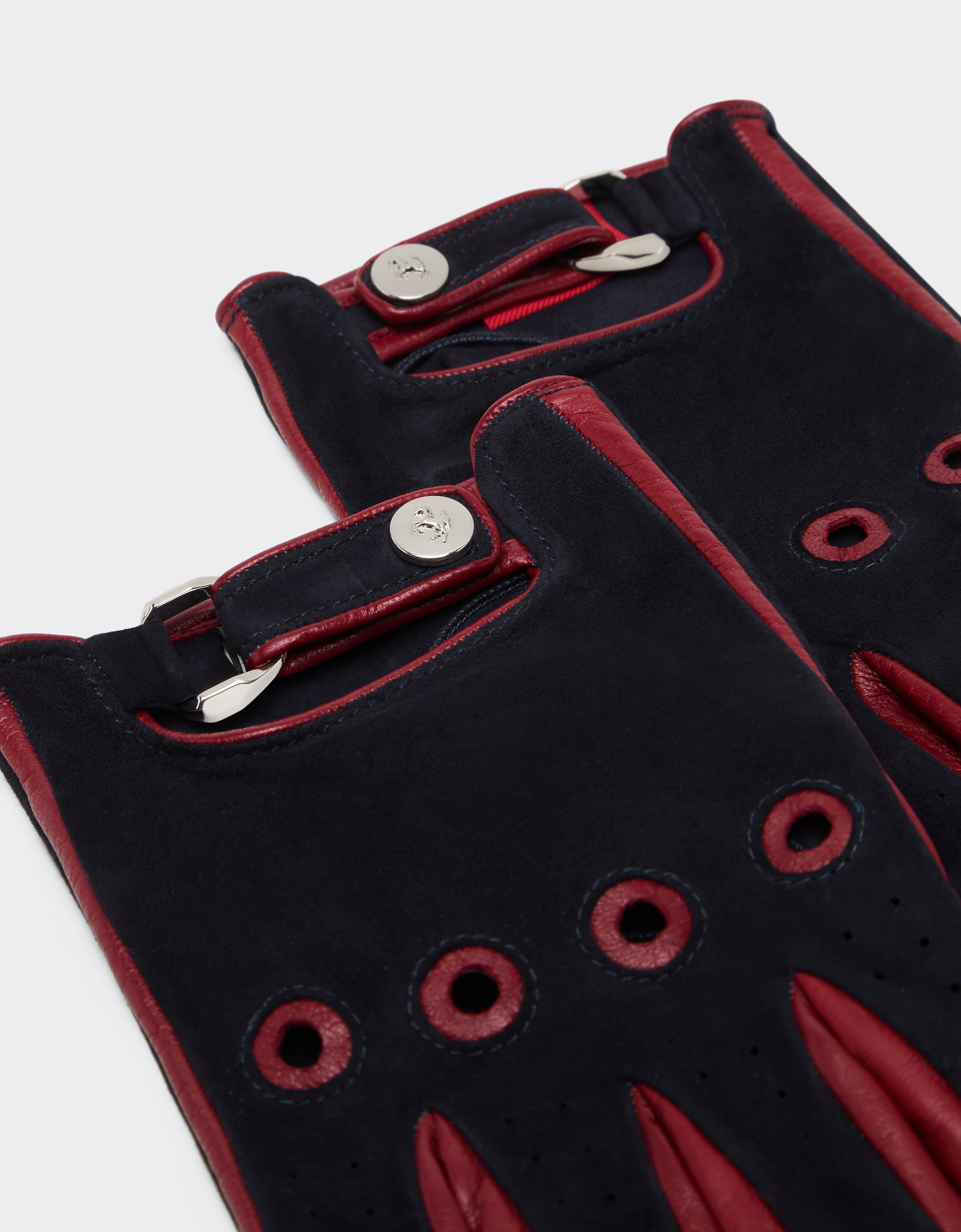 Ferrari Suede driving gloves Ultramarine 50245f