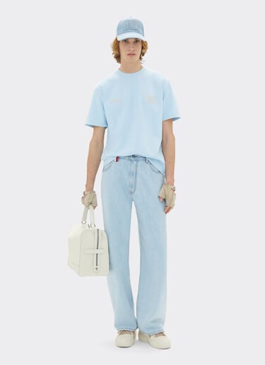Ferrari x Charles Leclerc stone-washed denim trousers Ferrari Ferrari x Charles Leclerc stone-washed denim trousers Light Denim 22264f