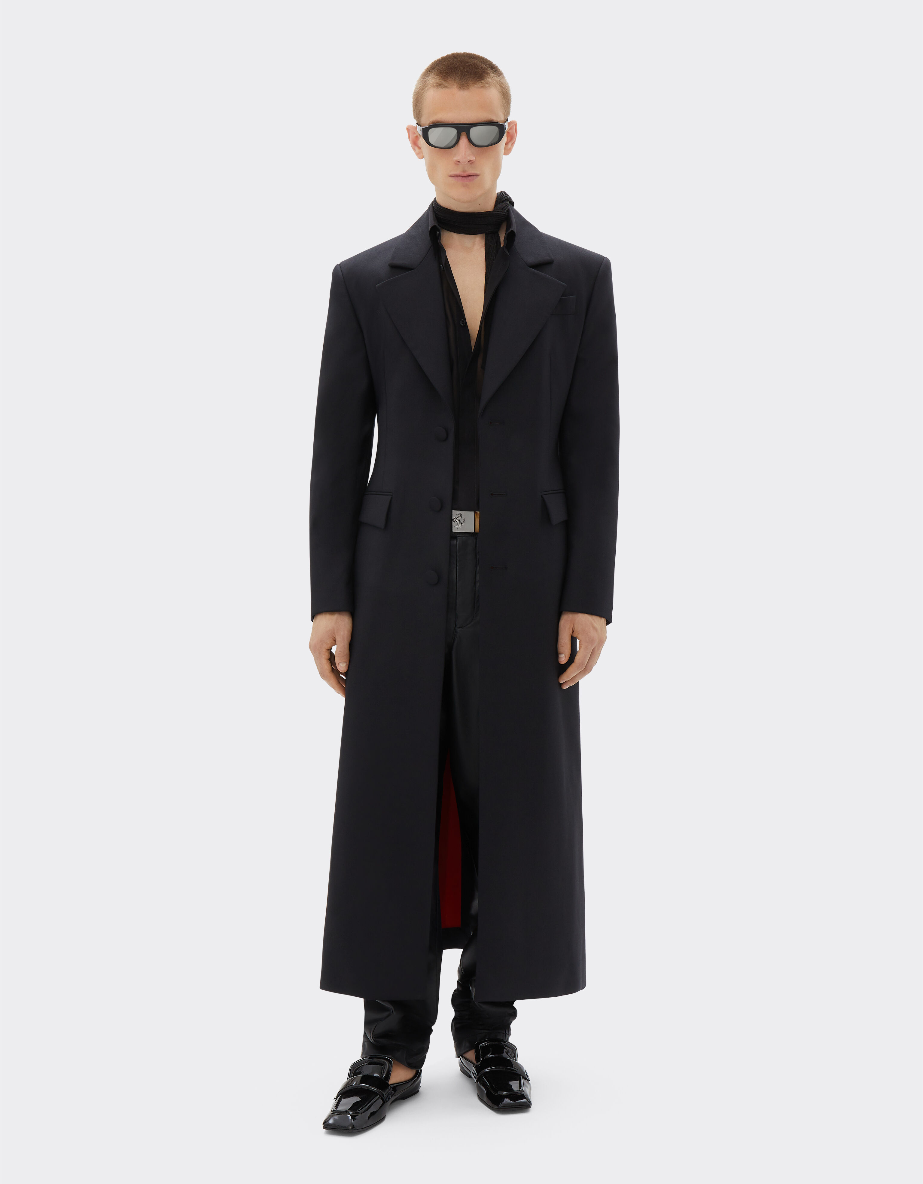 Ferrari Double wool coat Black 21588f