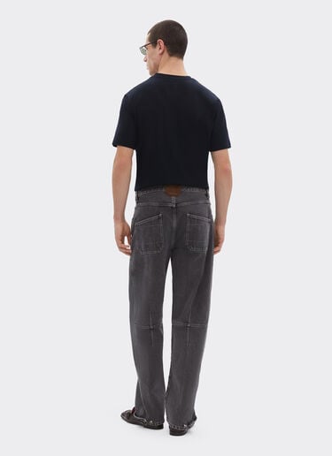 Cotton T-shirt with Ferrari logo Ferrari Cotton T-shirt with Ferrari logo Black 50847f