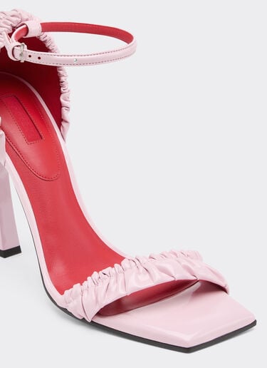 Patent leather high heel sandal with strap Ferrari Patent leather high heel sandal with strap Wisteria 22725f
