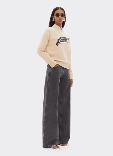 Ferrari Cotton sweatshirt with Ferrari patch Powder Pink 50826f