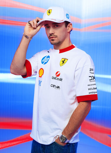 Ferrari Puma for Scuderia Ferrari HP Miami Special Edition Leclerc baseball cap Optical White LA048f