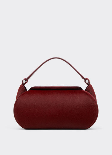 Ferrari La Ferrari Dino top handle bag in cowhide-effect leather Cherry 49622f