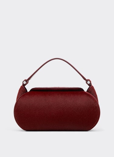 La Ferrari Dino top handle bag in cowhide-effect leather Ferrari La Ferrari Dino top handle bag in cowhide-effect leather Cherry 49622f
