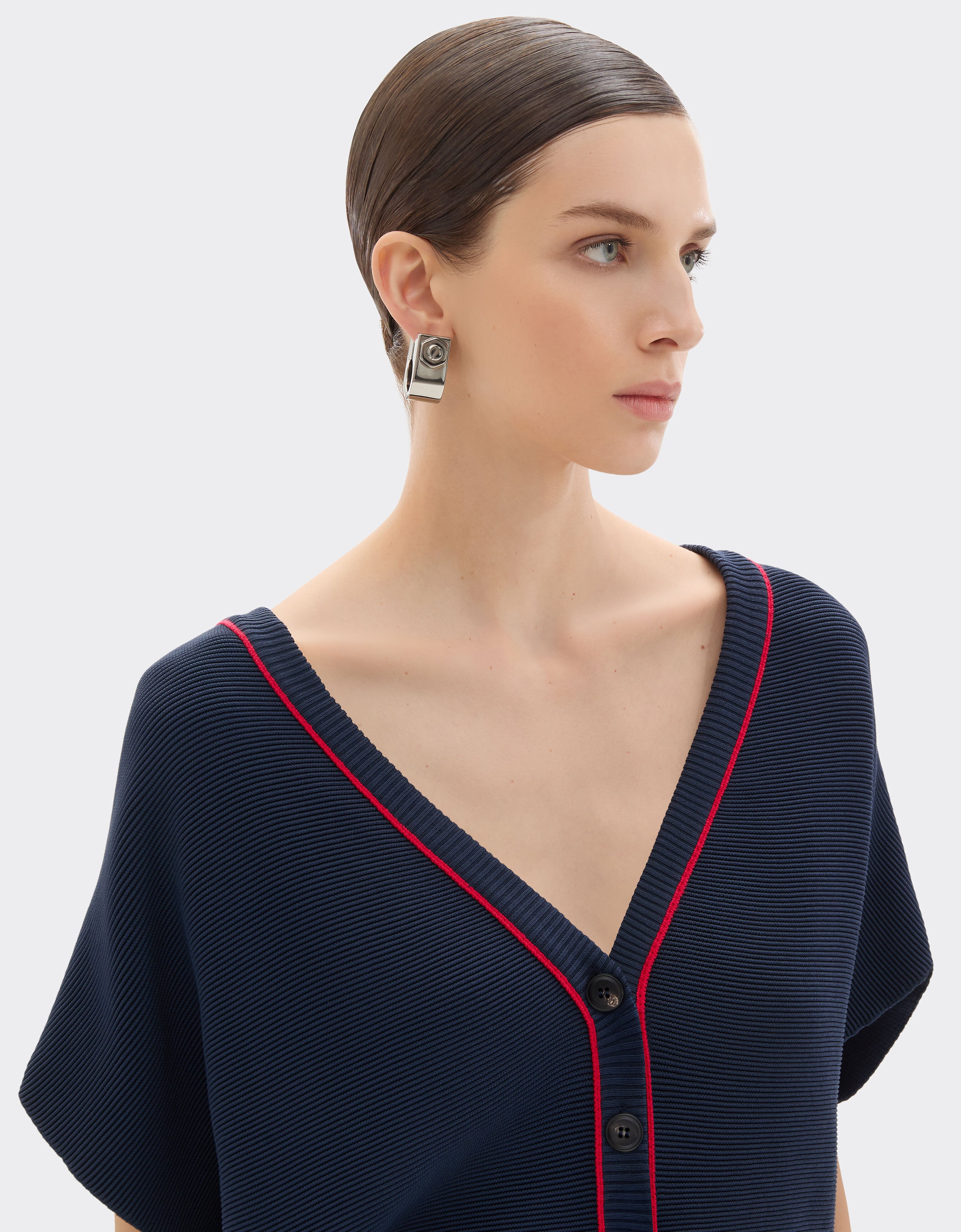 Ferrari Short knit dress in Q-Cycle® Ultramarine 50110f