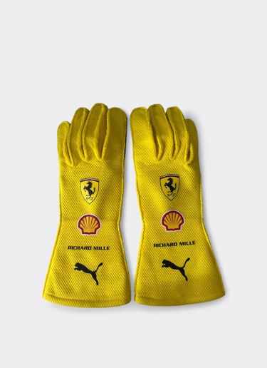 Ferrari Gants de course Hamilton Replica GP Silverstone 2026 Yellow LA0GL1084EXT0001f