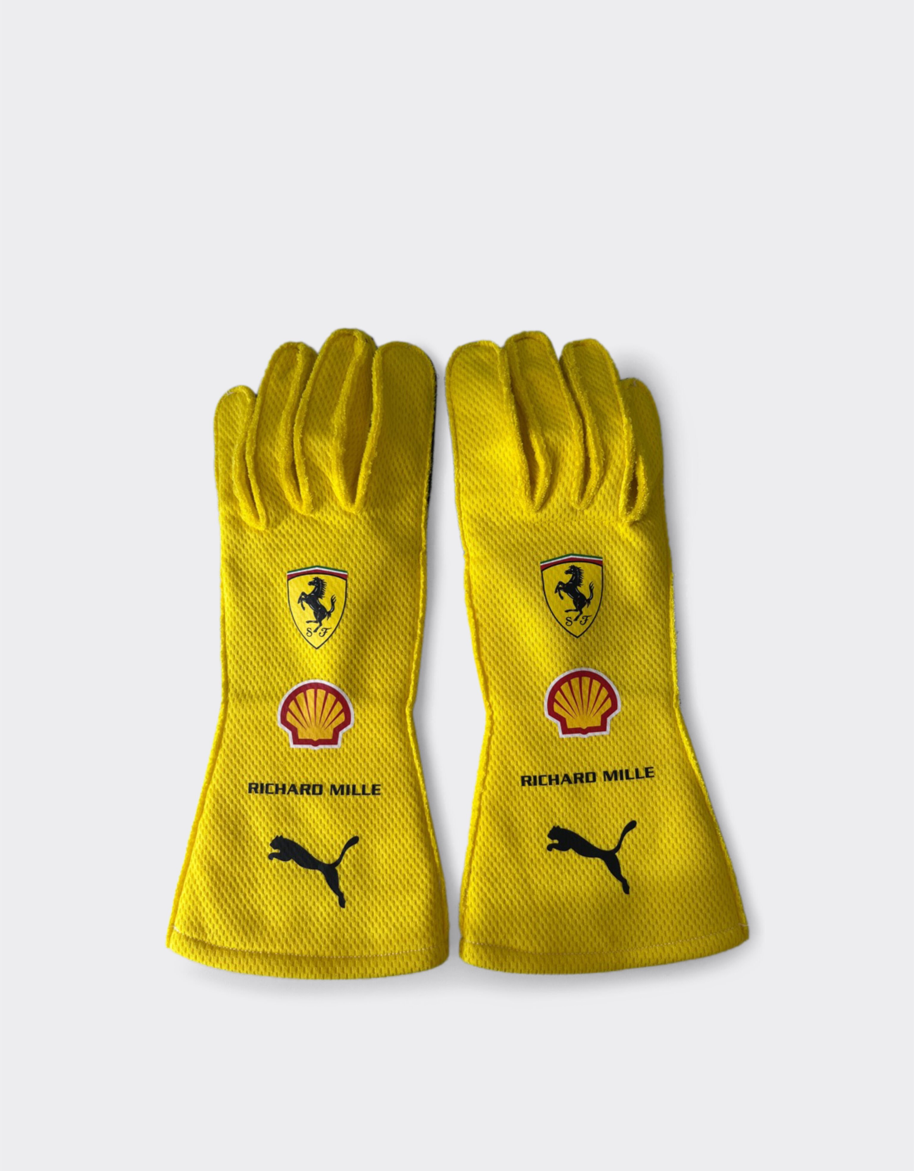 Ferrari Gants de course Hamilton Replica GP Silverstone 2026 Yellow LA0GL1084EXT0001f