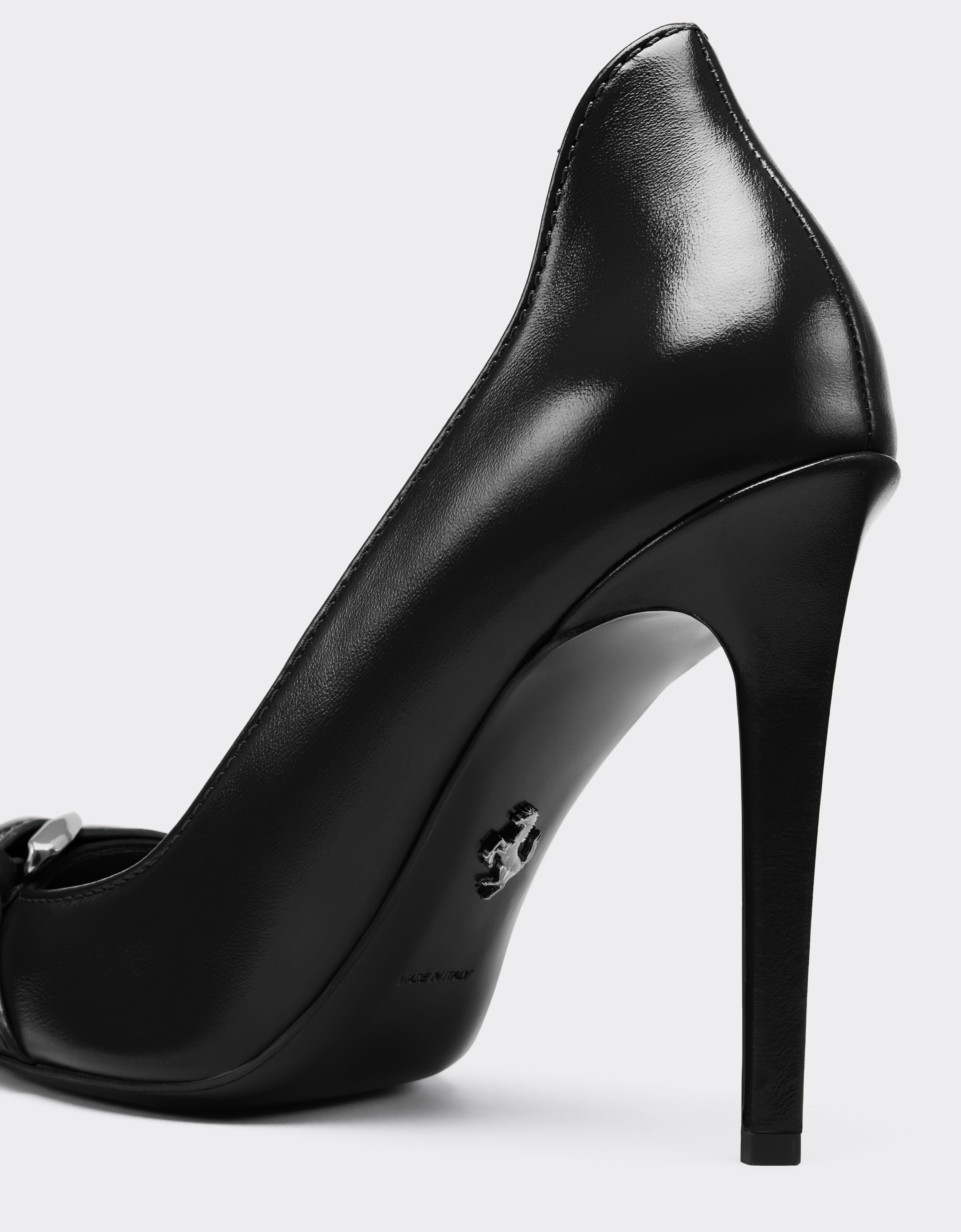 Ferrari Court shoes in ultra-wet-effect glossy leather Black 49387f