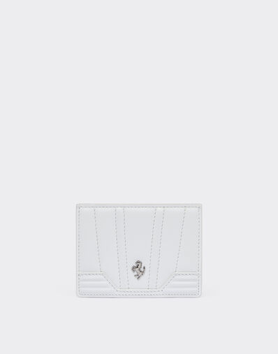 Ferrari Leather card holder Optical White 20251f