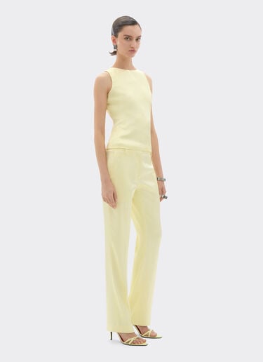 Ferrari Stretch satin trousers Iris Yellow 49933f