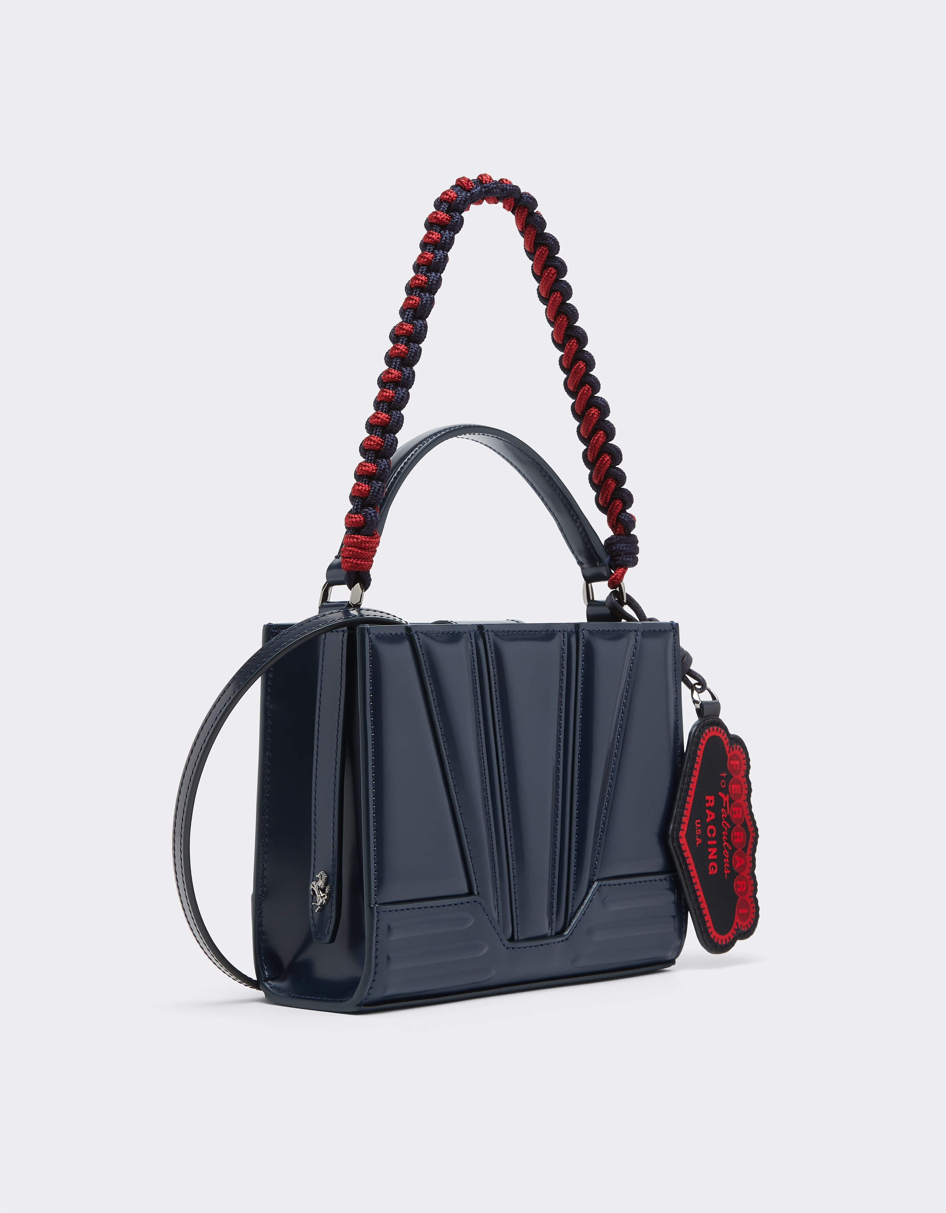Ferrari Ferrari GT micro tote bag in leather Navy 51200f