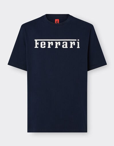 Ferrari T-shirt en coton avec logo Ferrari Bleu marine 21179f