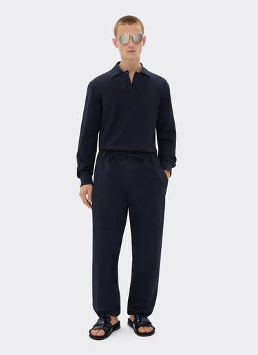 Ferrari Cargo trousers in recycled cotton-blend twill Navy 21863f