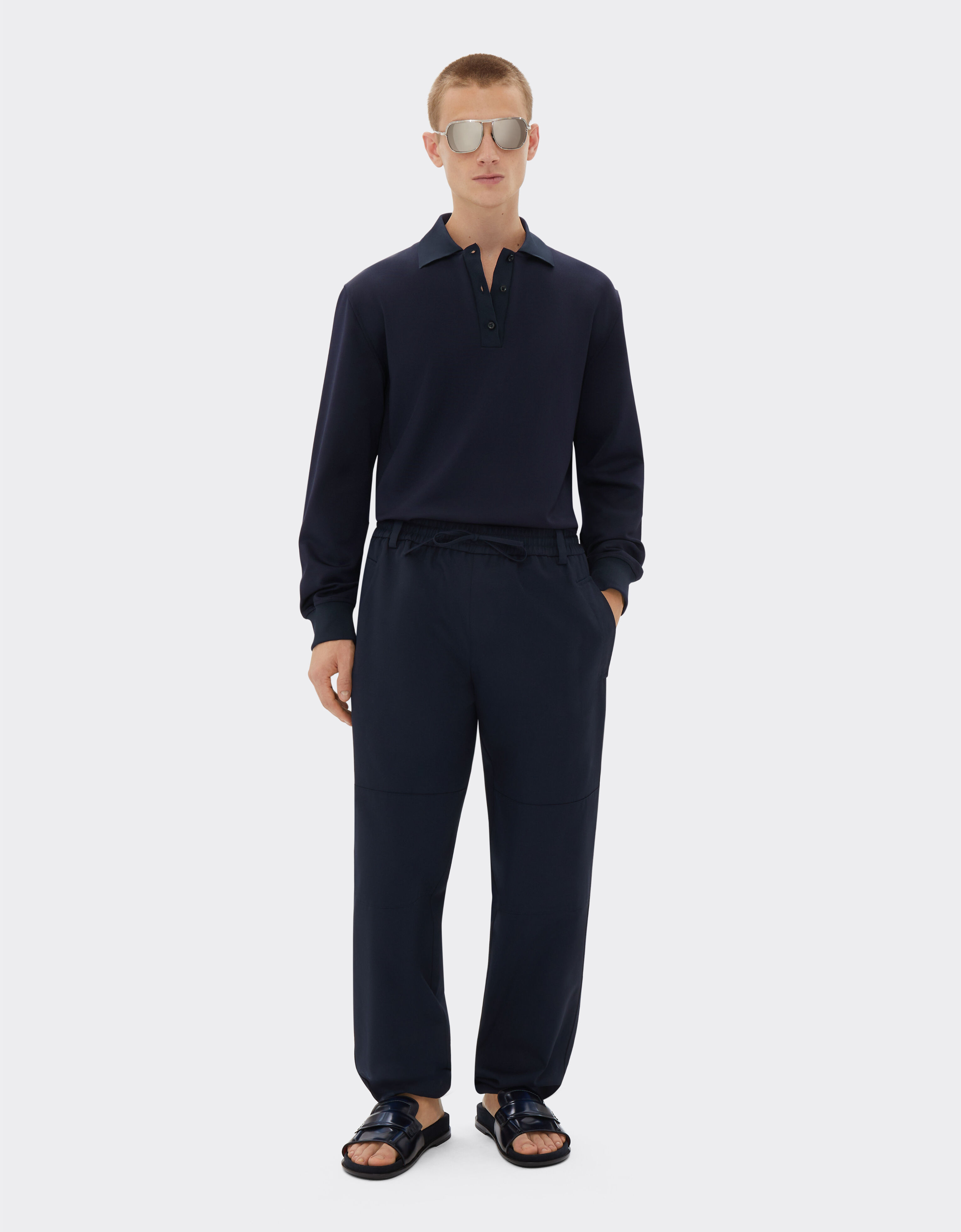 Ferrari Cargo trousers in recycled cotton-blend twill Navy 21863f