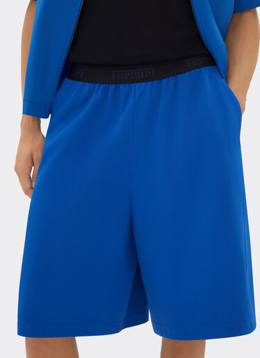Ferrari Short trousers in cotton gabardine Klein Blue 21895f