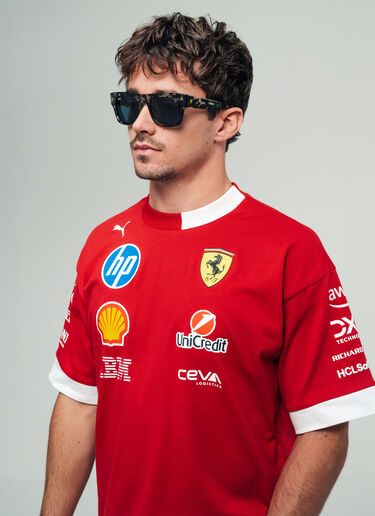 Ferrari Ray-Ban for Scuderia Ferrari RB2217M in grey havana acetate with dark grey lenses Ingrid LA014f