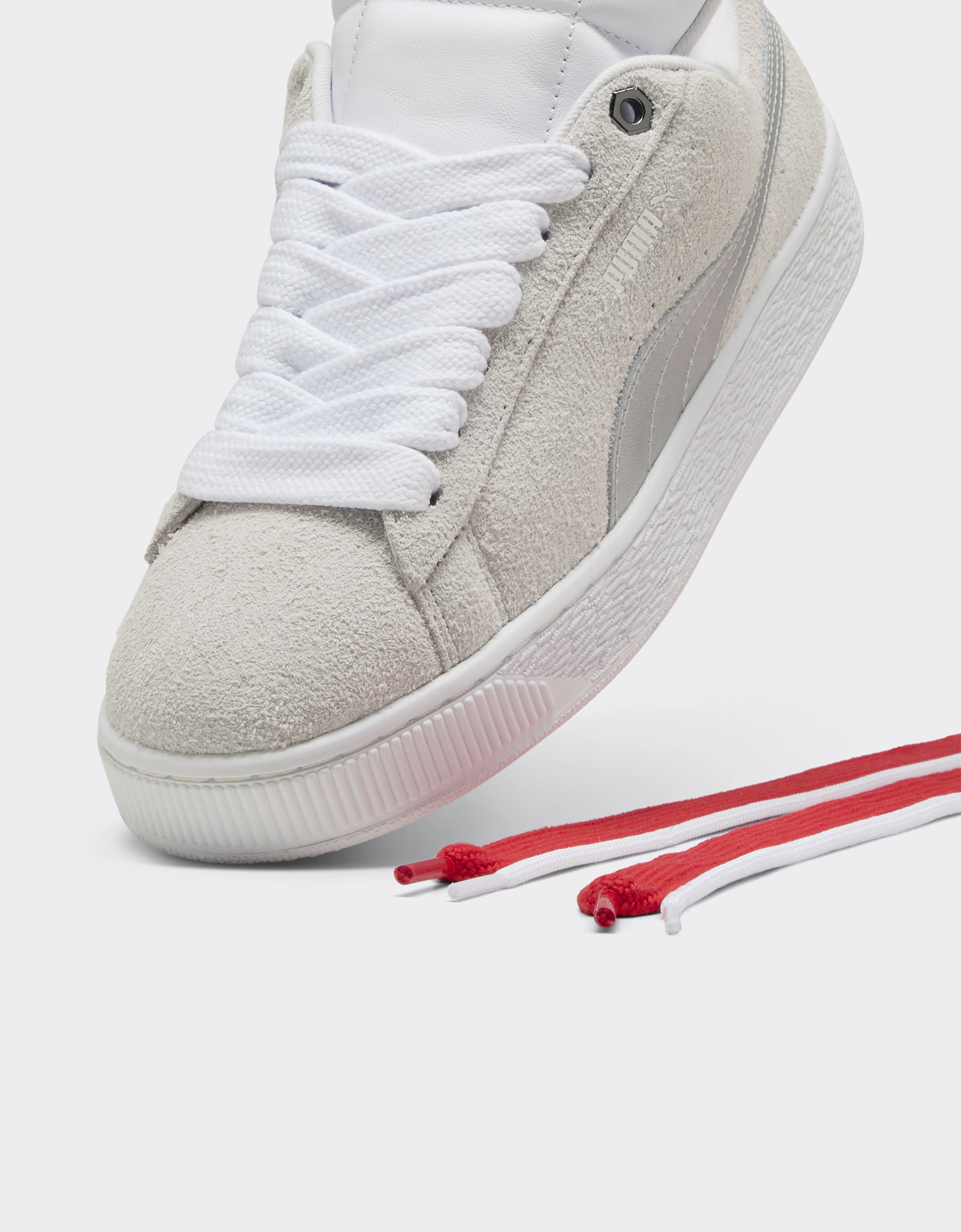 Ferrari Ferrari Style Suede XL trainers by Puma Optical White F1466f