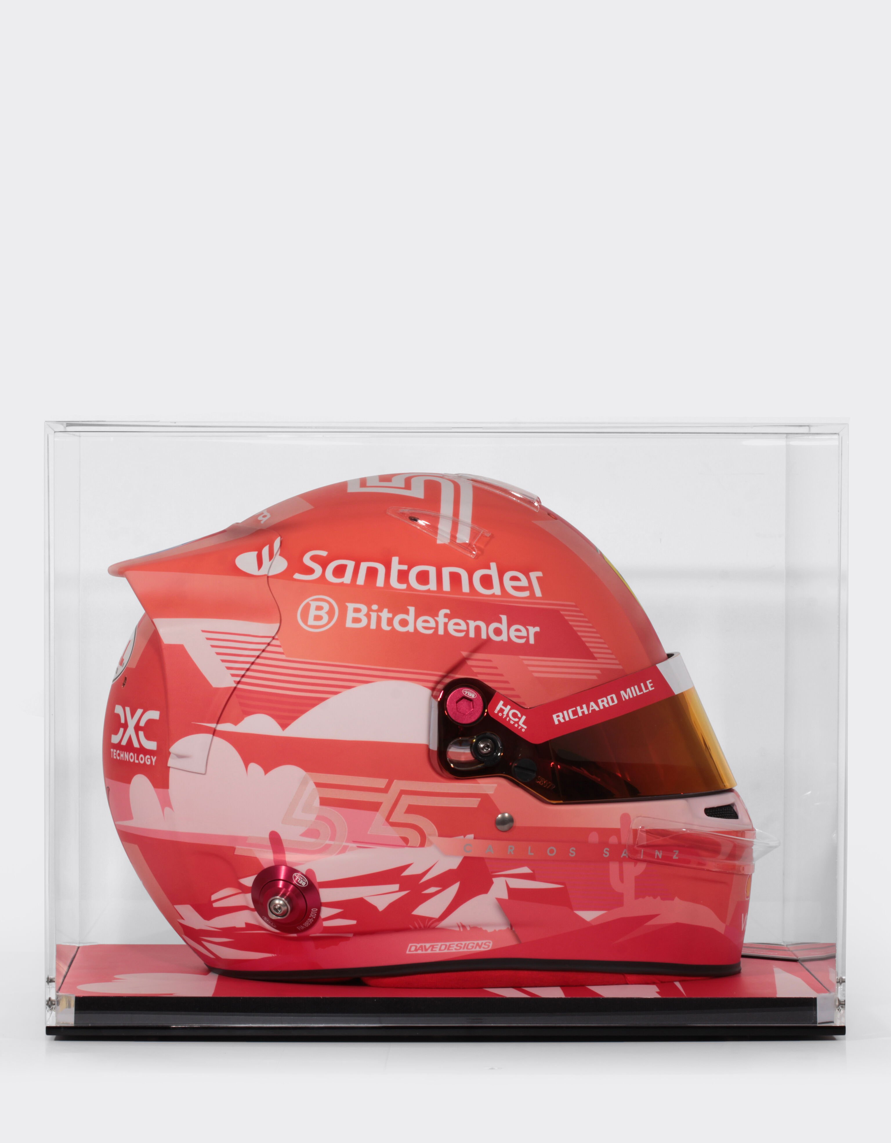 Ferrari Casque Carlos Sainz Las Vegas Special Edition 2024 à l'échelle 1:1 MULTICOLORE F1475f