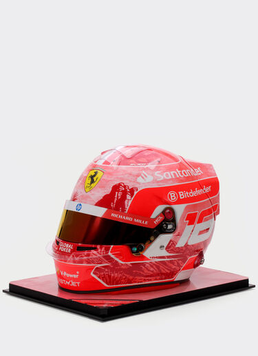 Ferrari Casque Charles Leclerc Las Vegas Special Edition 2024 à l'échelle 1:1 MULTICOLORE F1474f