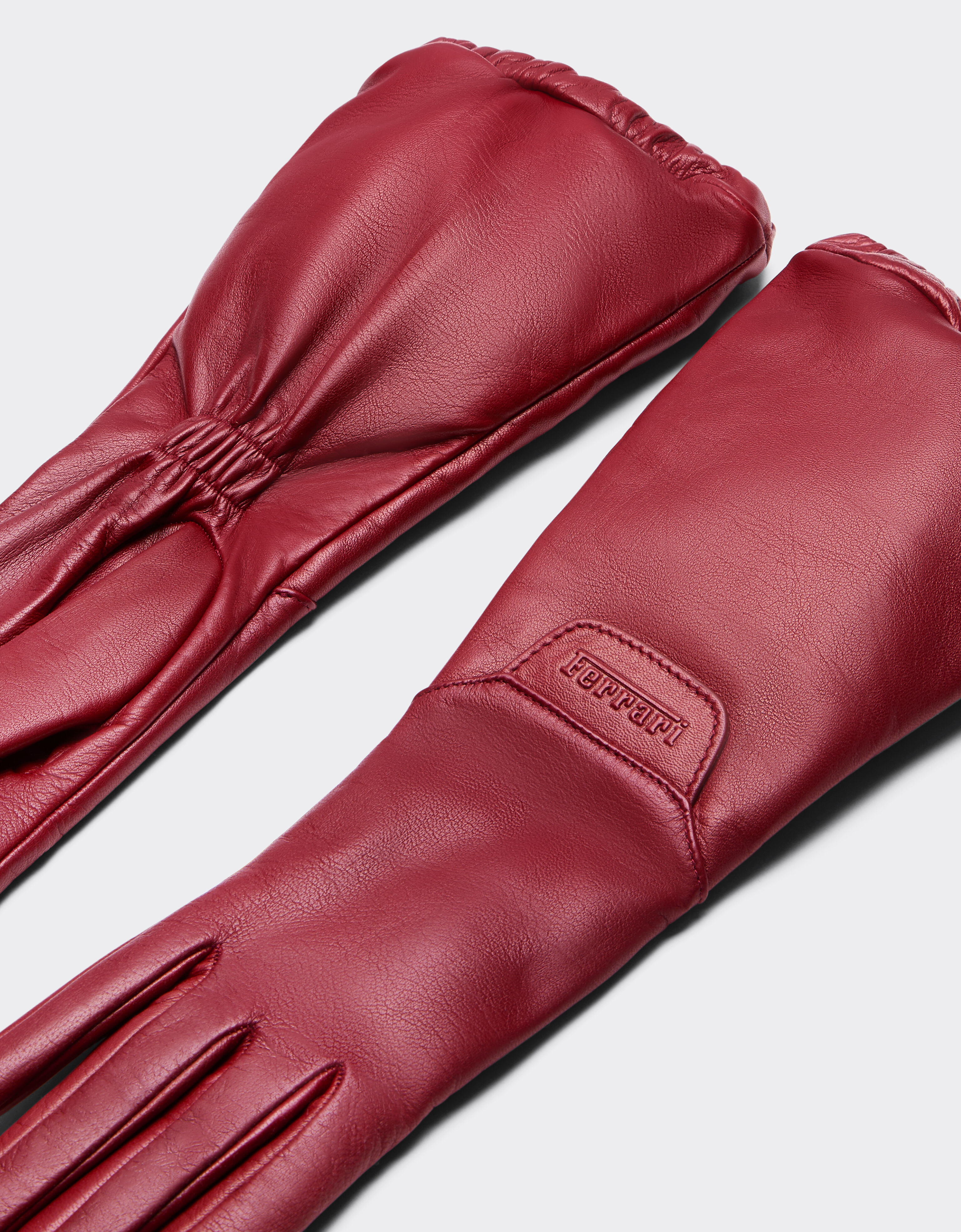 Ferrari Guanti lunghi da guida in nappa Cherry 22712f