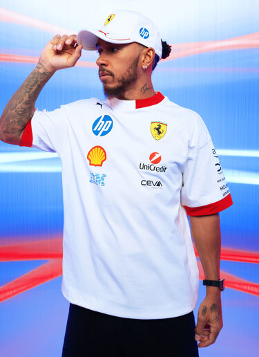 Ferrari Puma for Scuderia Ferrari HP Miami Special Edition Hamilton baseball cap Optical White LA046f