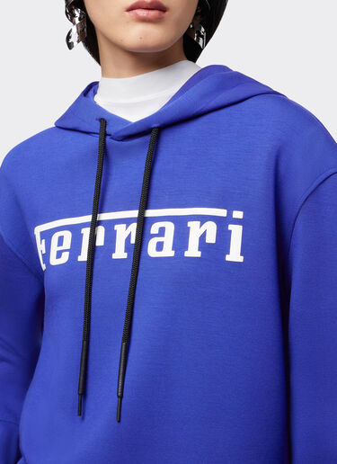 Ferrari Sweat-shirt en maille scuba avec logo Ferrari contrastant Bleu poudré 47819f