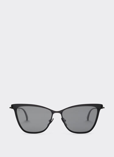 Lunettes de soleil Ferrari en métal noir avec verres noirs cristallins polarisés Ferrari Lunettes de soleil Ferrari en métal noir avec verres noirs cristallins polarisés Black Matt LA0KXf