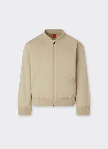 Blouson bombardier en gabardine de coton Ferrari Blouson bombardier en gabardine de coton Beige 22333fK