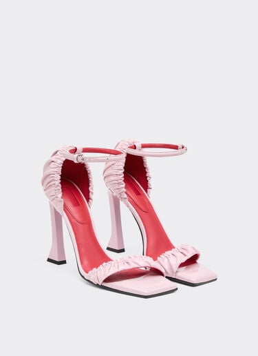 Patent leather high heel sandal with strap Ferrari Patent leather high heel sandal with strap Wisteria 22725f