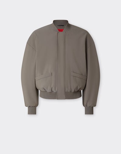 Ferrari Bomber jacket in cool Q-Cycle® wool Clay 50040f