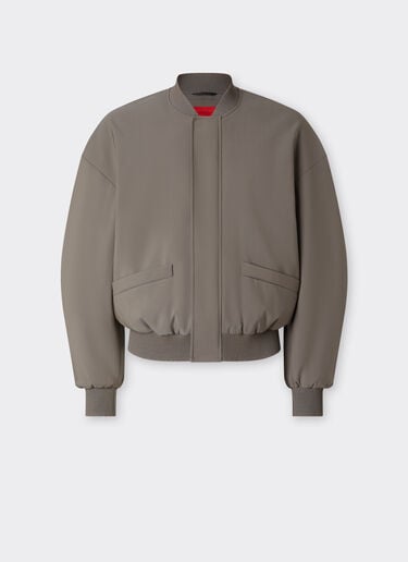 Ferrari Bomber jacket in cool Q-Cycle® wool Clay 50040f