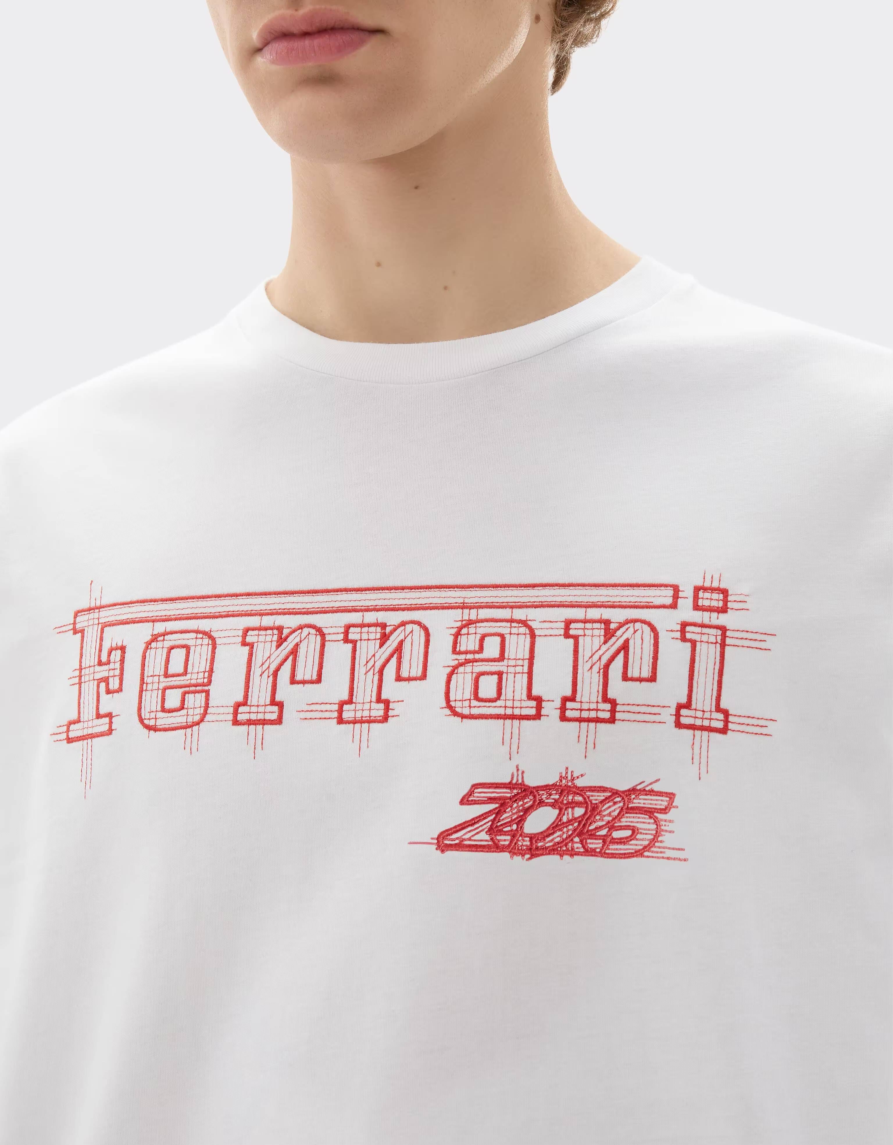 Camiseta Ferrari de algodón para el GP de Mónaco 2026 Ferrari Camiseta Ferrari de algodón para el GP de Mónaco 2026 Bianco CJMTH0039JCO0045f