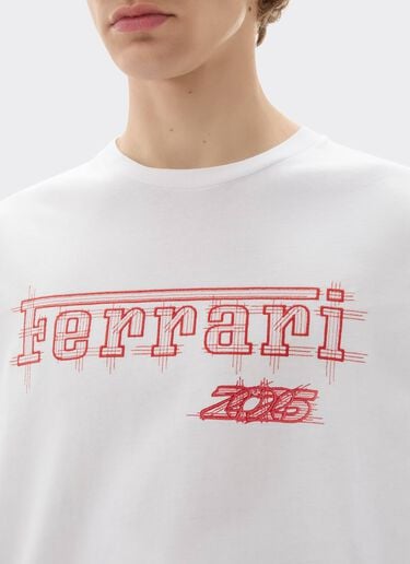 Camiseta Ferrari de algodón para el GP de Mónaco 2026 Ferrari Camiseta Ferrari de algodón para el GP de Mónaco 2026 Bianco CJMTH0039JCO0045f