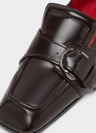 Mocasín de piel cepillada Ferrari Mocasín de piel cepillada Espresso 22743f
