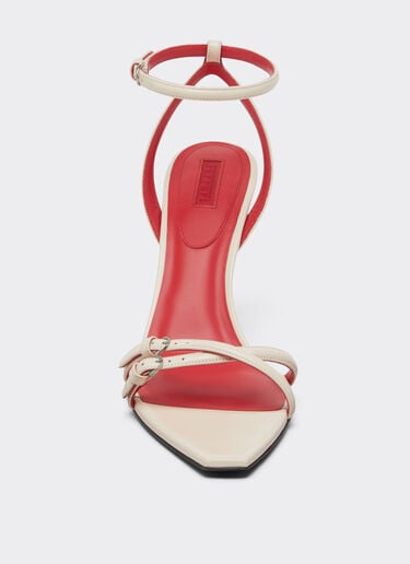 Ferrari Glossy leather sandals Powder Pink 50374f