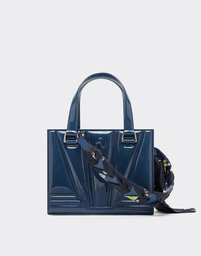 Ferrari GT mini bolso tote Reacondicionado por Ferrari en charol con shelley Octanio 49877f