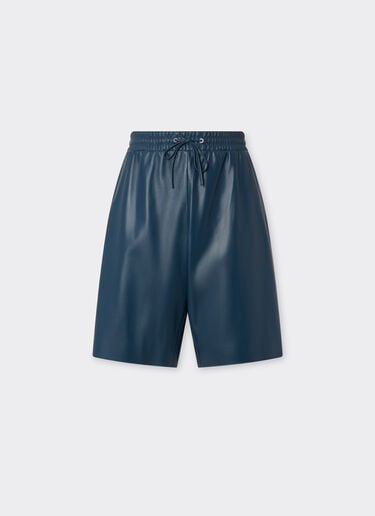 Bermuda shorts in semi-gloss nappa leather Ferrari Bermuda shorts in semi-gloss nappa leather Peacock 22459f