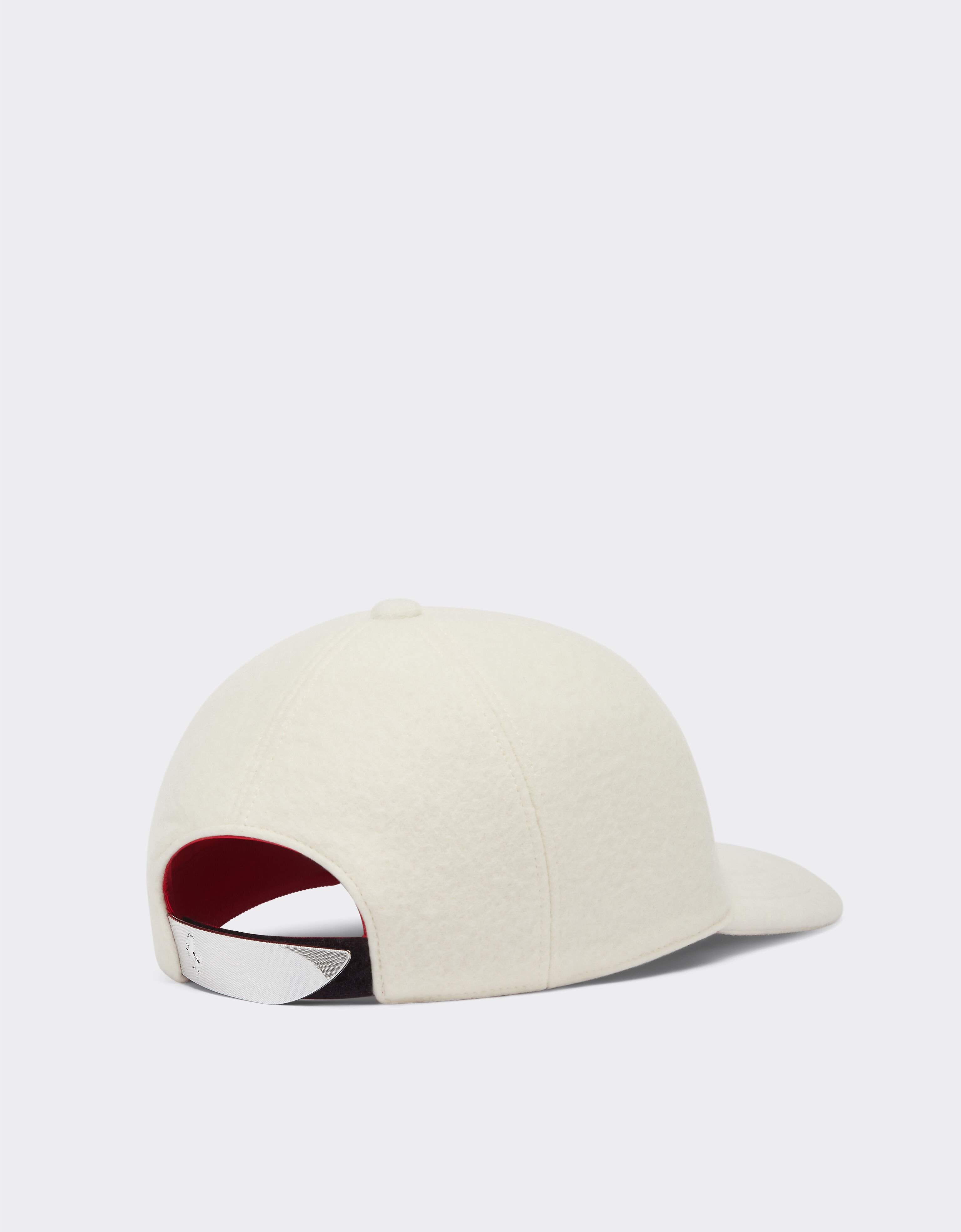 Ferrari Casquette de baseball en laine double avec logo Ferrari brodé Ivory 21347f