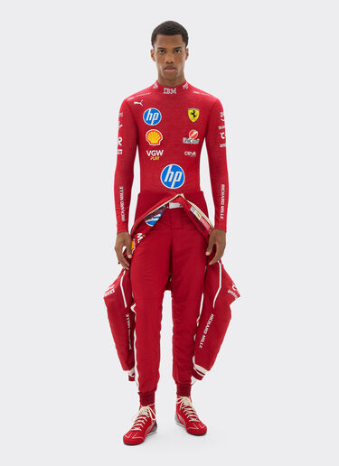 Ferrari Charles Leclerc Puma racing undersuit for Scuderia Ferrari Red LA08Of