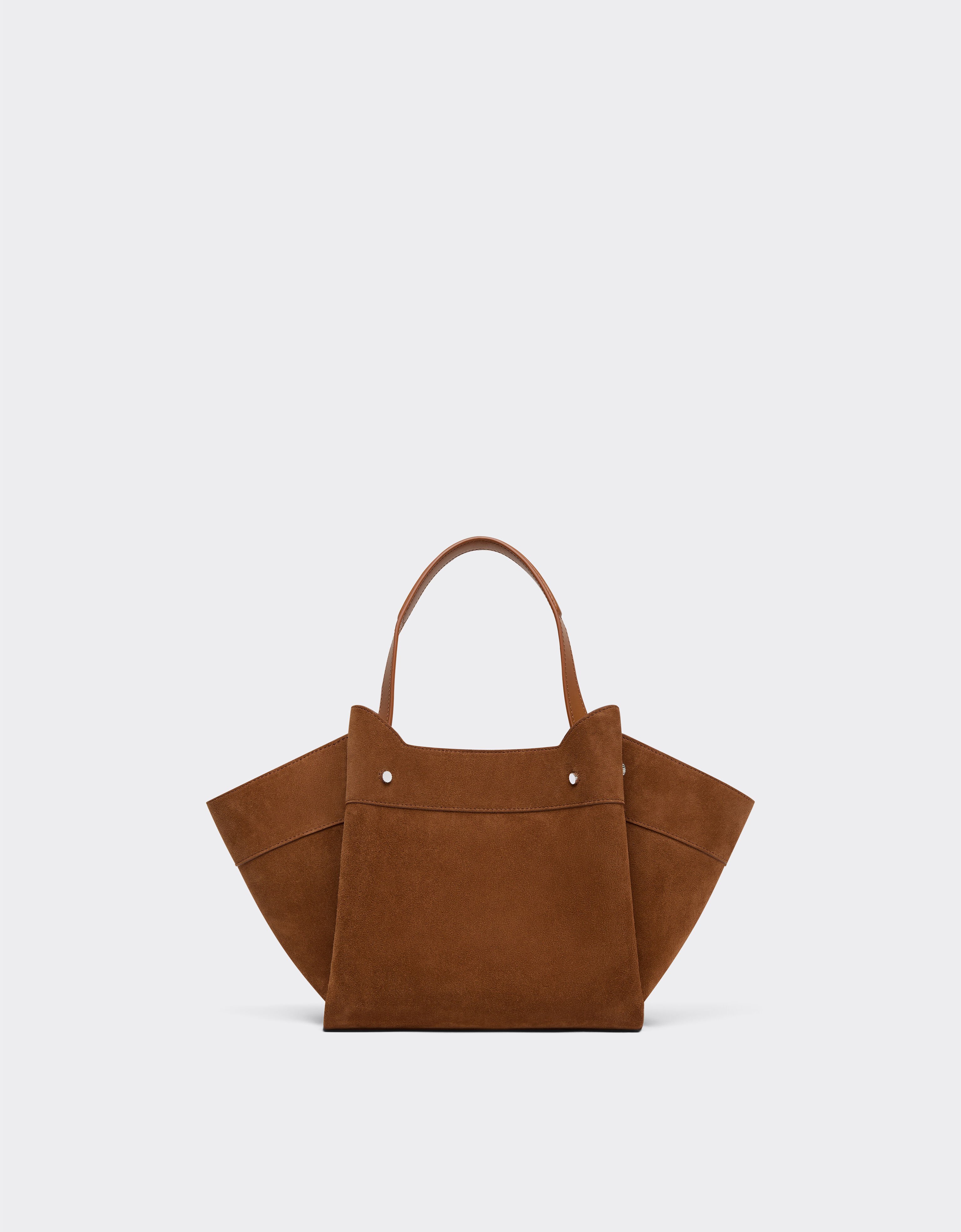 Ferrari Mini sac cabas en daim Jute 50594f