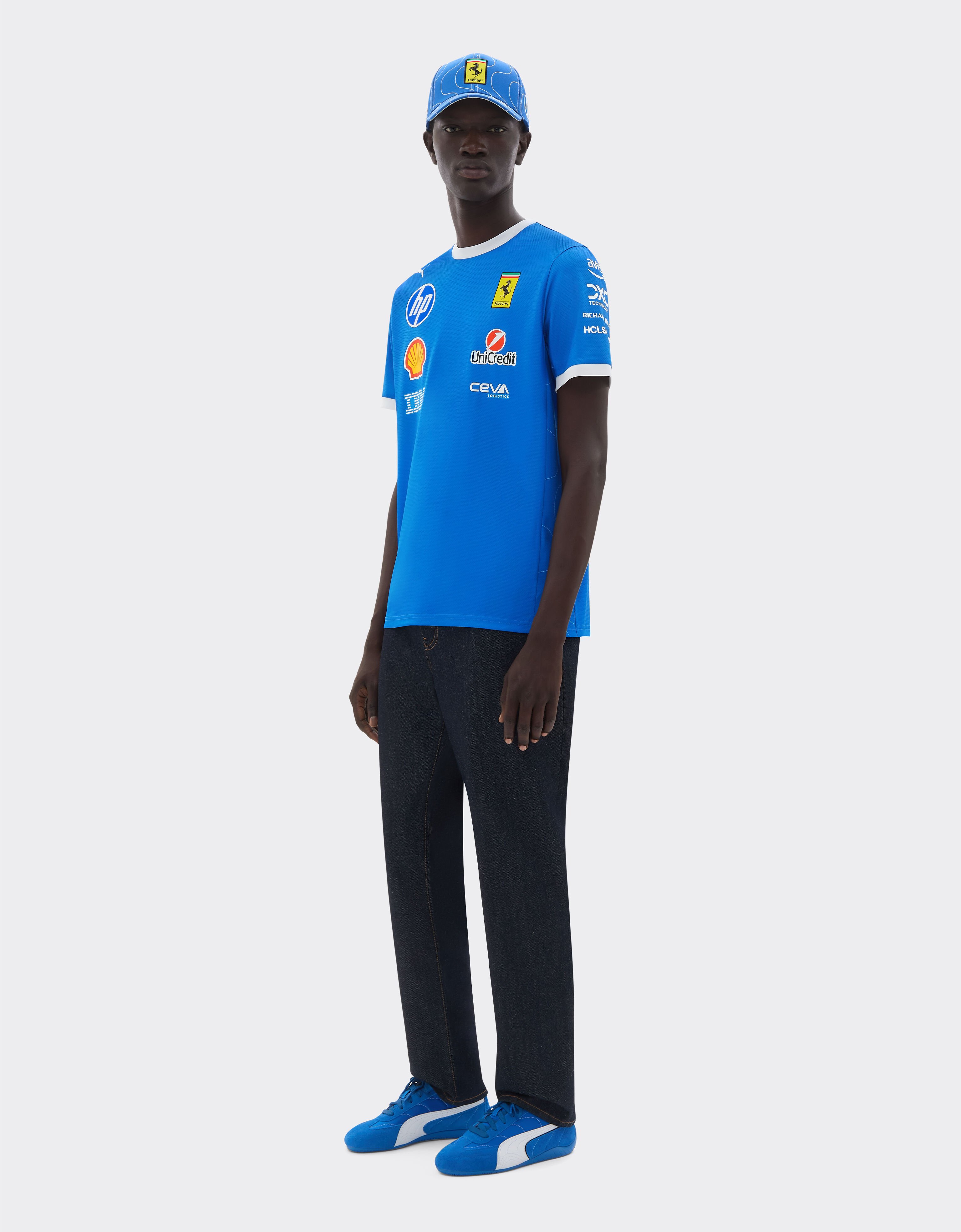 Ferrari Puma for Scuderia Ferrari HP 2025 Monza Limited Edition Replica T-shirt Blu Scozia LA0AEf